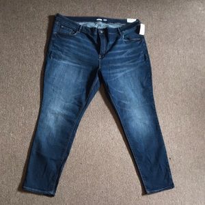 NWT Old Navy Dark/Medium Wash Rockstar Super Skinny Jeans